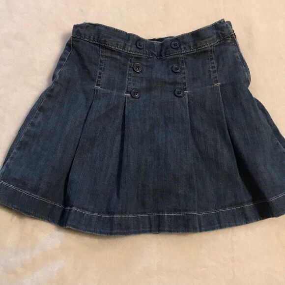 Tommy Hilfiger Pleated Denim Skirt - Size 6X - Picture 1 of 7
